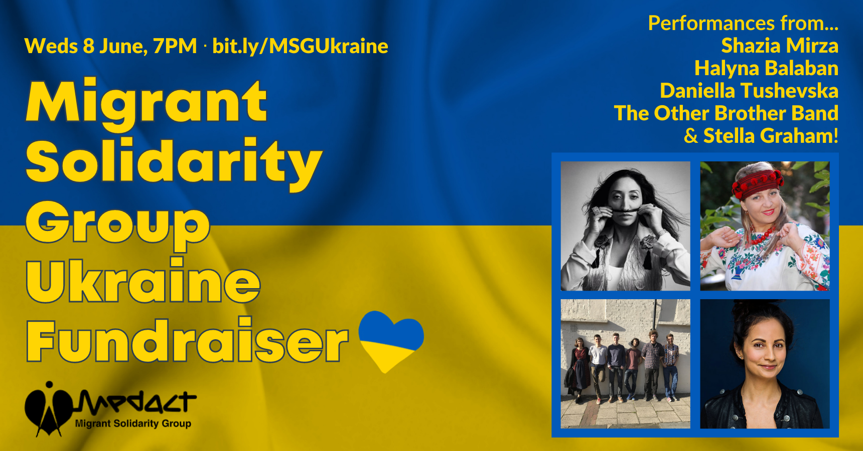 Migrant Solidarity Group Ukraine Solidarity Fundraiser - Medact Calendar