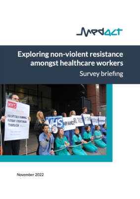 Exploring non-violent resistance amongst healthcare workers Survey briefing