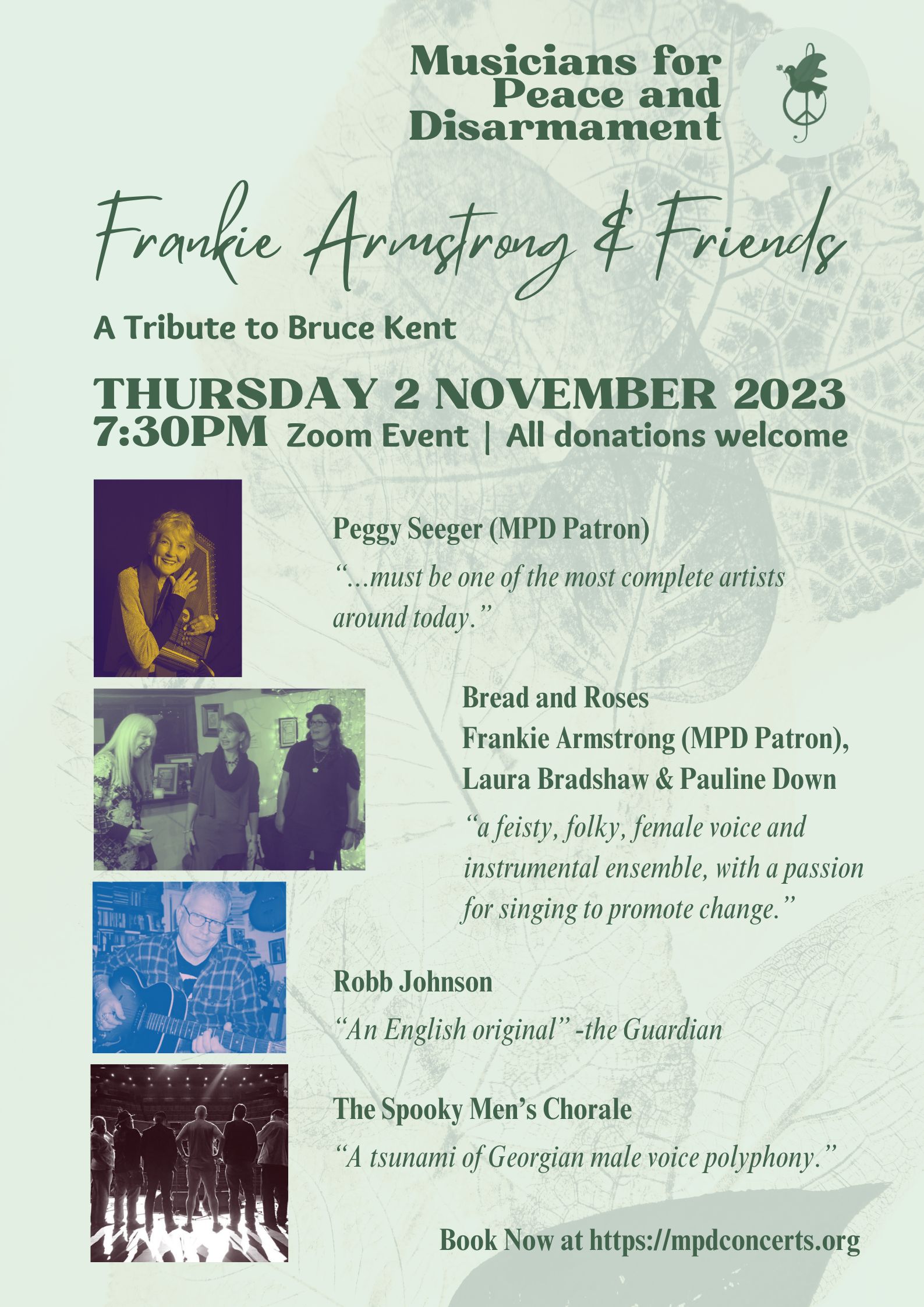 Songs to Stir Action for Peace: Frankie Armstrong and Friends
