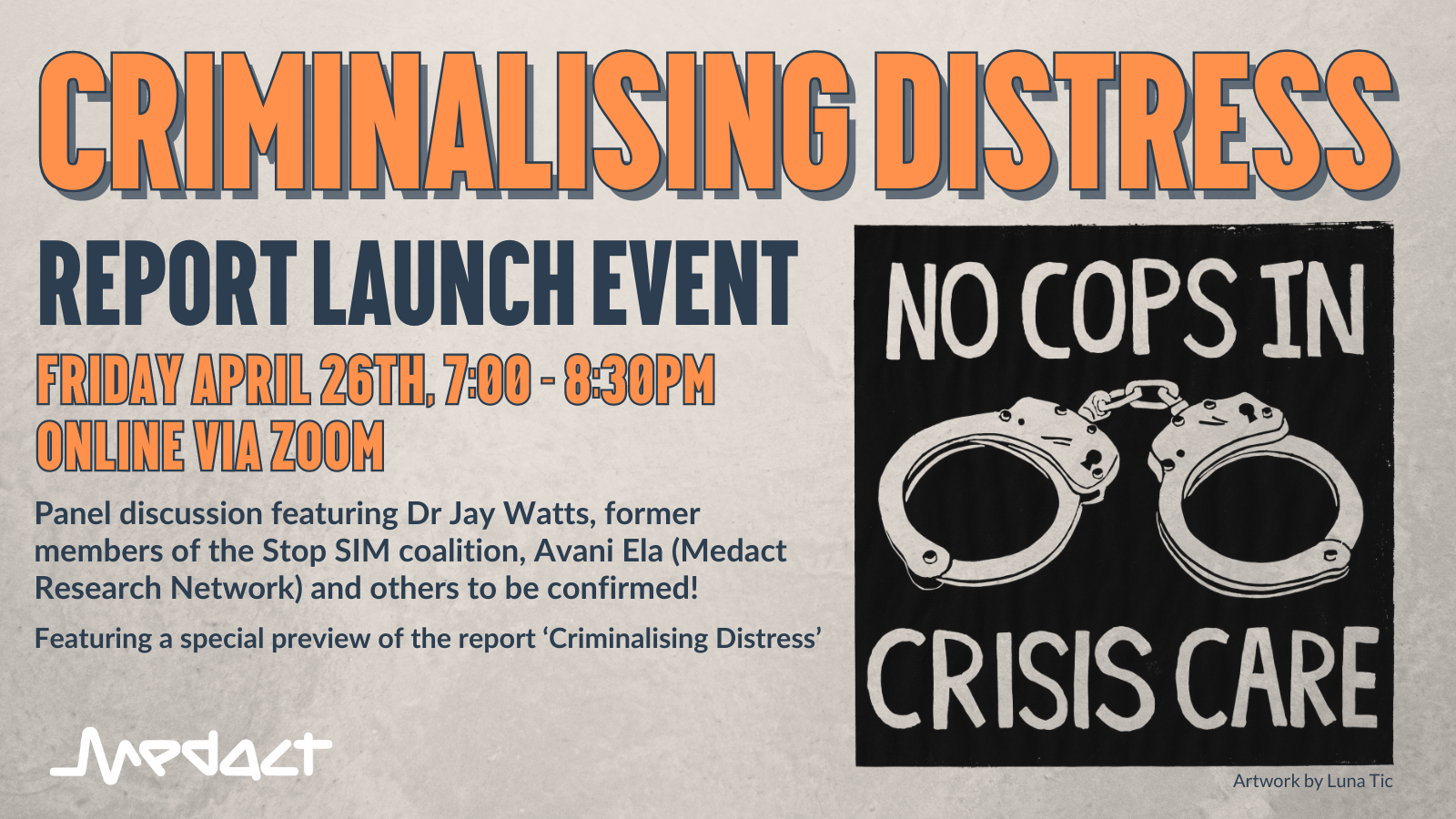 Criminalising Distress report launch