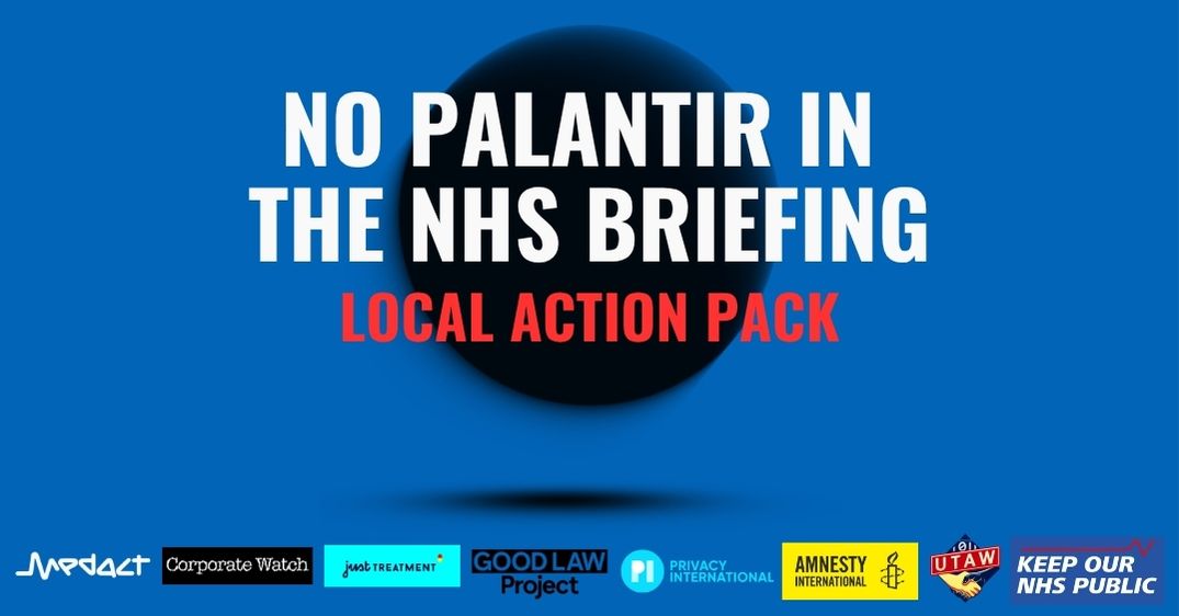 No Palantir in the NHS Briefing – Local Action Pack